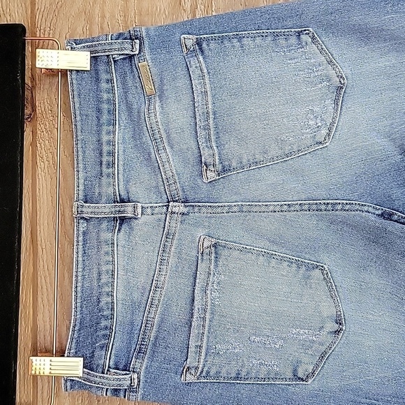 Kancan Size 3/25 Medium Wash Chewed Hem Ankle Skinny Jeans - Picture 5 of 6